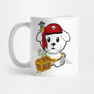 Cute Furry Dog is a pirate Mug